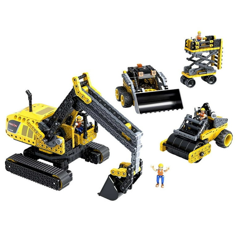 NH☆３kids VEX 3-PACK YELLOW Construction Vehicles Bundle, 735 Pieces