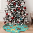 thumbnail image 5 of Yiaed Cute Animals Print Christmas Tree Skirt , Tree SkirtsTree Mat for Christmas Winter Holiday Indoor Decorations-48", 5 of 7