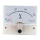 thumbnail image 2 of Medidor de voltaje analógico de panel, voltímetro, CC 0, 20/50/100/200/500 V CC 0-450 V, 2 of 9