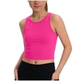 thumbnail image 1 of KyCheLot Girls Crew Neck Tank Tops Backless Solid Color Sleeveless Short Clothes Fitted Racerback Tank Tops, 1 of 7