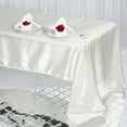 thumbnail image 2 of Efavormart 60x126" Rectangle IVORY Wholesale SATIN Tablecloth Banquet Linen Wedding Party Restaurant Tablecloth, 2 of 9