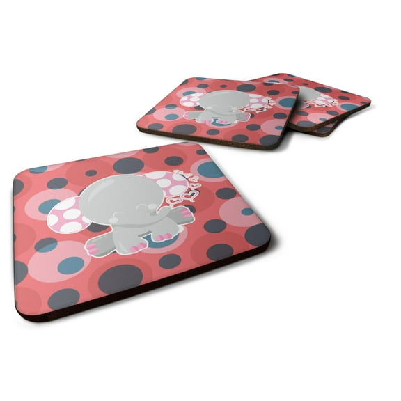 Elephant Lots of Polkadots Foam Coaster Set of 4