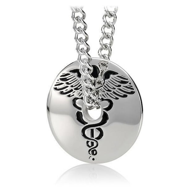 Shields of Strength - Men's Stainless Steel Medical Necklace- 2 ...