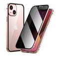 thumbnail image 1 of SaniMore Case for iPhone 14 Plus 6.7" 2022, Double Side Clear Anti-peep Glass Anti-shock Anti-fall Full Body Ptotective Magnetic Shockproof Slim Case for iPhone 14 Plus 6.7" 2022, Pink, 1 of 9