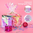 thumbnail image 4 of Bolsas de regalo de celofán holográficas TYRSEN, 50 unidades, 23 x 30 cm, 4 of 7