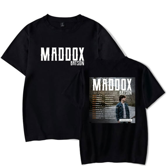 Maddox Batson Tshirt Unisex Crewneck Short Sleeve Tour T-shirts Men Women Casual Stylish Hip Hop Streetwear