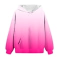 thumbnail image 6 of Wonitaaizi Cute Tie Dye Graphic Hoodies for Teen Girls Gradient Clothes for Girls (9-10 Years,Hot Pink), 6 of 6
