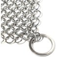 thumbnail image 3 of Cast Iron Cleaner, Household Scouring Pads Stainless Steel Chainmail Scrubber, 3 of 4