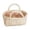 Black-D, variant on Laundry Basket , Rustic Floral Printed Multi-Functional Storage Bin For Cosmetics Toys Snacks Office Desktop Dorm Closet Bedroom Organization 1 Pack With Breathable Sturdy