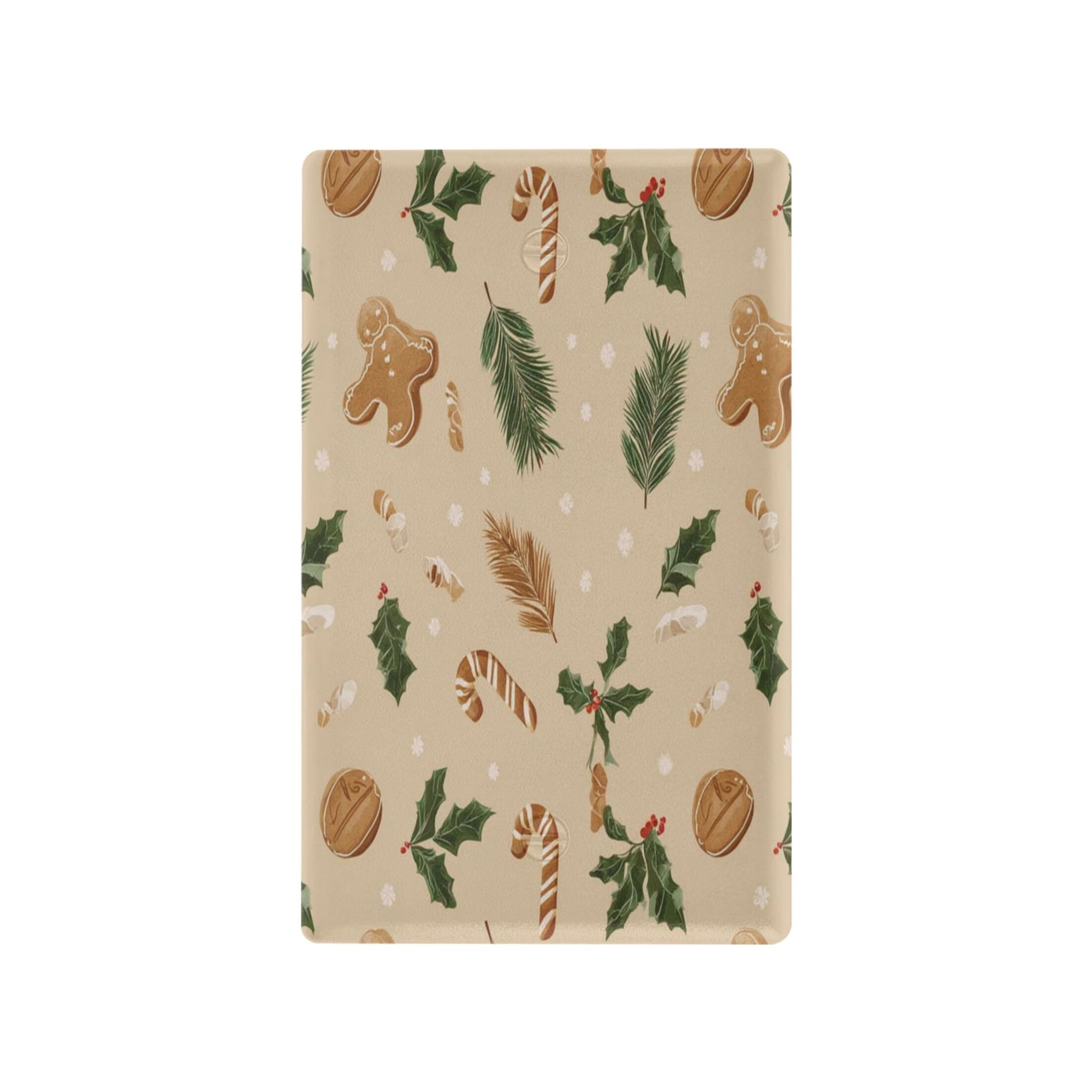 IAUYY Retardant PC Material Unused Outlet Cover Switch Plate Covers Easy DIY Installation with Screws Light Switch Cover Plate Light Brown Gingerbread