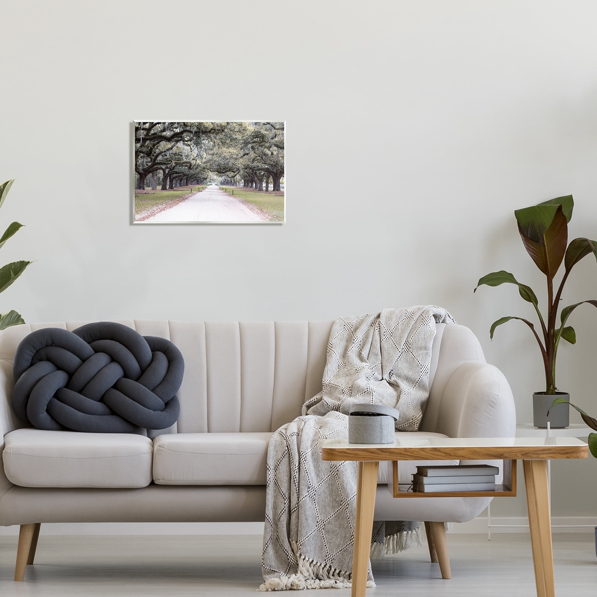 Stupell Industries Tree Grove Path Photography Landscape Photography Unframed Art Print Wall Art, 19 x 13