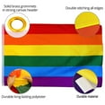 thumbnail image 3 of Super Polyester Material Rainbow Printed Flag, Vibrant Colors Fade Resistant For Indoor Outdoor Use, 3x5 Feet Brass Grommets, 3 of 7