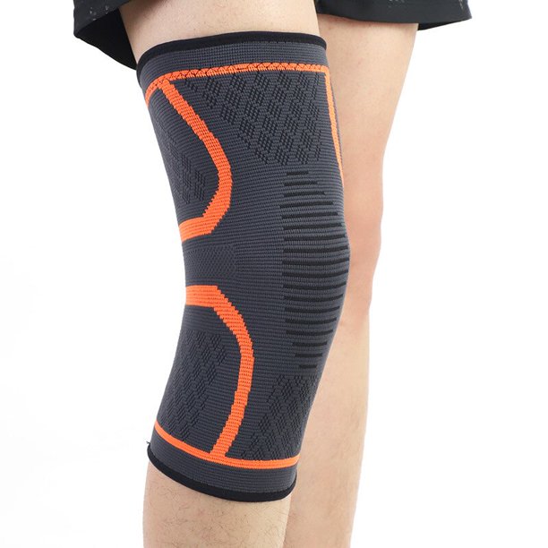 Rodilleras antideslizantes de punto para Fitness, brazalete de compresión elástica, transpirable, fino, cálido, deportes, baloncesto