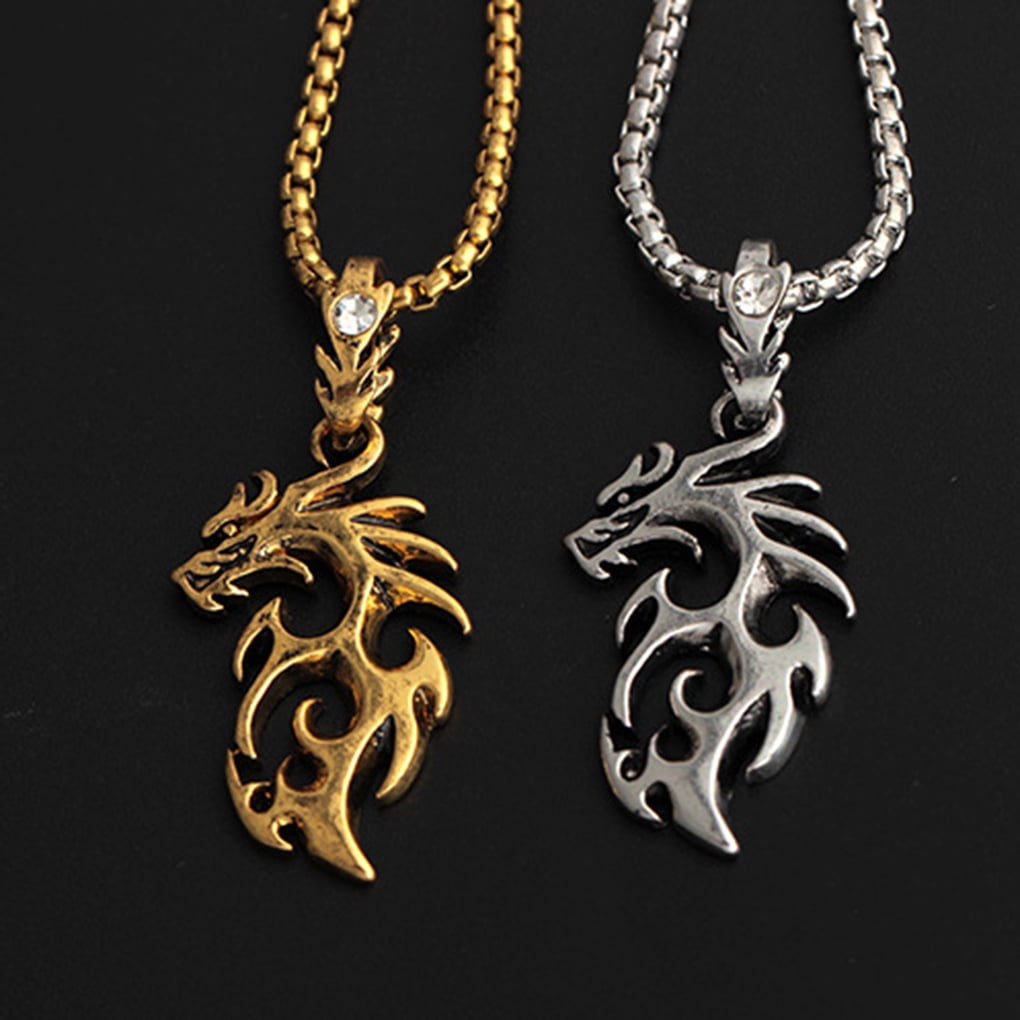 fashionhome Dragon Pendant Men Women 