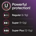 Kotex U Security Tampons, Super Plus Absorbency, Unscented, 45 Count