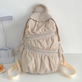 thumbnail image 4 of Mochila de color en contraste de moda Bolsa de viaje al aire libre con múltiples bolsillos de gran capacidad, 4 of 8