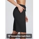 thumbnail image 3 of Baleaf Bermudas De 10.0 In Para Mujer, Pantalones Cortos Largos De Algodón, Informales, De Verano, Hasta La Rodilla, Pantalones Cortos De Ejercicio Para Caminar Con Bolsillos, Negro S, 3 of 5