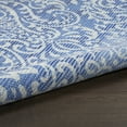 thumbnail image 3 of Nourison Machine Washable Moroccan Distressed Blue Area Rug, 8' x 10', 3 of 10