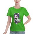 thumbnail image 1 of Women's Basic Short Sleeve T-Shirt Demon Slayer Butterfly Ninja, 1 of 6