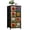 Color 3, variant on Mexican Dresser for Bedroom with 4 Storage Drawers Vibrant Floral Bright Colors Black Dressers Chest of Drawers Steel Framed Fabric Closet Organizers for Dorm Entryway
