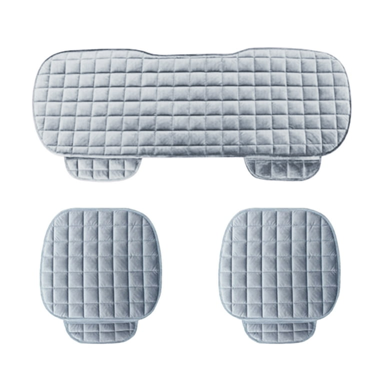 Doolland Winter Front and Rear Car Seat Cushion Nonslip Car Interior Seat  Cover Pad Mat Fit for Auto Vehicle
