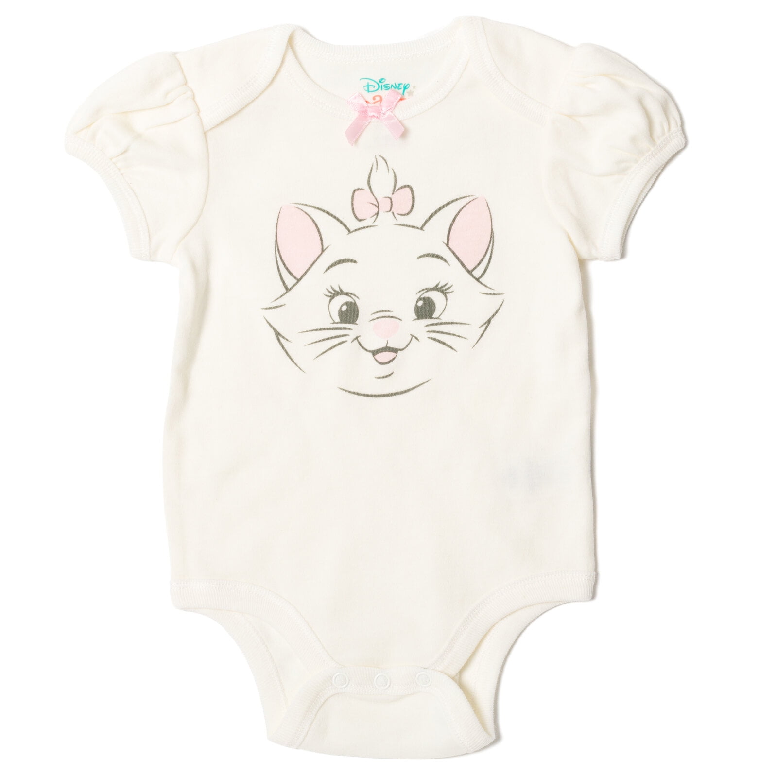 Disney Classics Marie Infant Baby Girls Bodysuit Pants and Hat 3 Piece Outfit Set Newborn to Infant