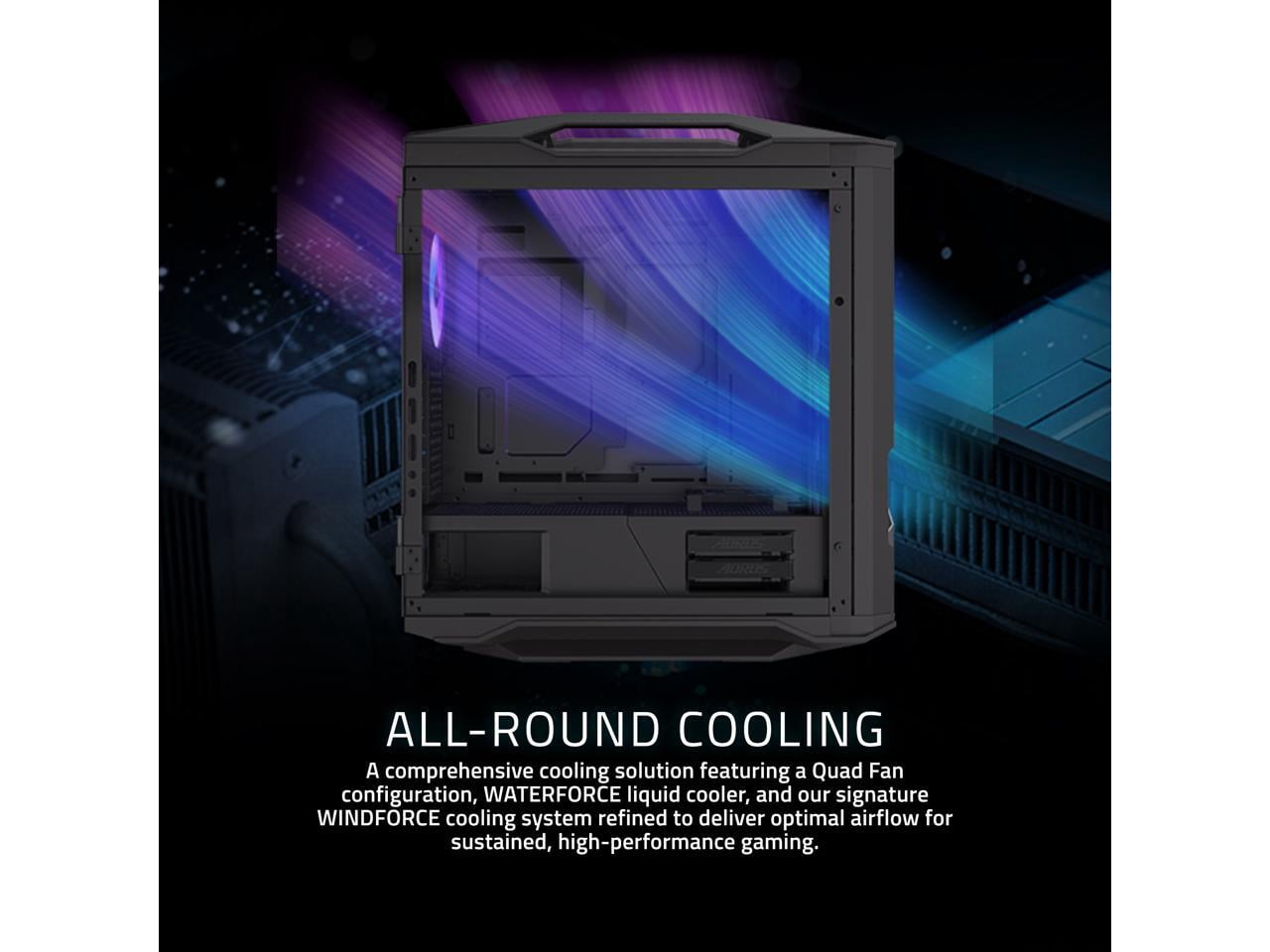 GIGABYTE AORUS Gaming Desktop PC, AMD Ryzen 7 9800X3D, GIGABYTE RTX 5080, 64GB DDR5 RAM, 2TB Gen5 NVMe SSD, Windows 11 Home, AORUS SUPREME 5 AS5A7N8-5001
