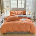 thumbnail image 5 of JOGZMZ All-Season Bedding Set - 4-Piece Washable Cotton Solid Color Bed Sheet Duvet Cover and Pillowcases Home Improvement, 5 of 8