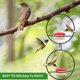 thumbnail image 5 of Comedero para PáJaros Colgante Circular, Comedero para ColibríEs Colgante Apilable con de Metal, Recipiente de PláStico Rojo, 1 Unidad, 5 of 5