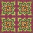 thumbnail image 1 of Ahgly Company Machine Washable Indoor Square Transitional Dark Golden Rod Brown Area Rugs, 8' Square, 1 of 7