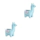 thumbnail image 2 of Billuyoard Macetas suculentas de cerámica: fácil de mantener Maceta de cerámica para interiores y exteriores Innovadora Alpaca azul cielo Alpaca azul cielo 2Conjunto, 2 of 6