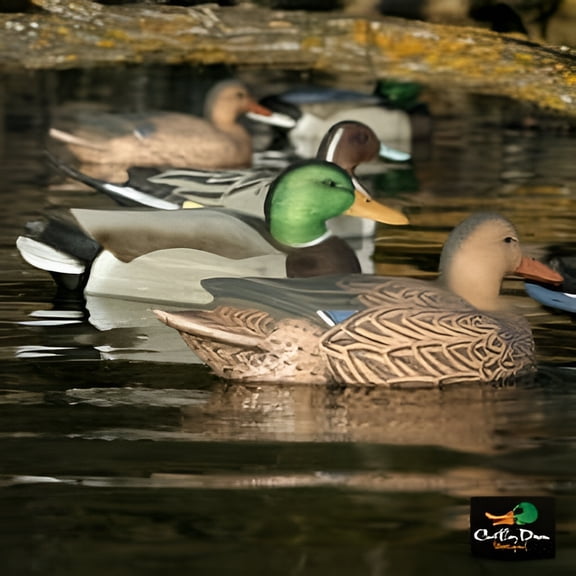 GHG Decoys Avery Outdoors Life-Size Mallard Duck with 1/2 Dozen
