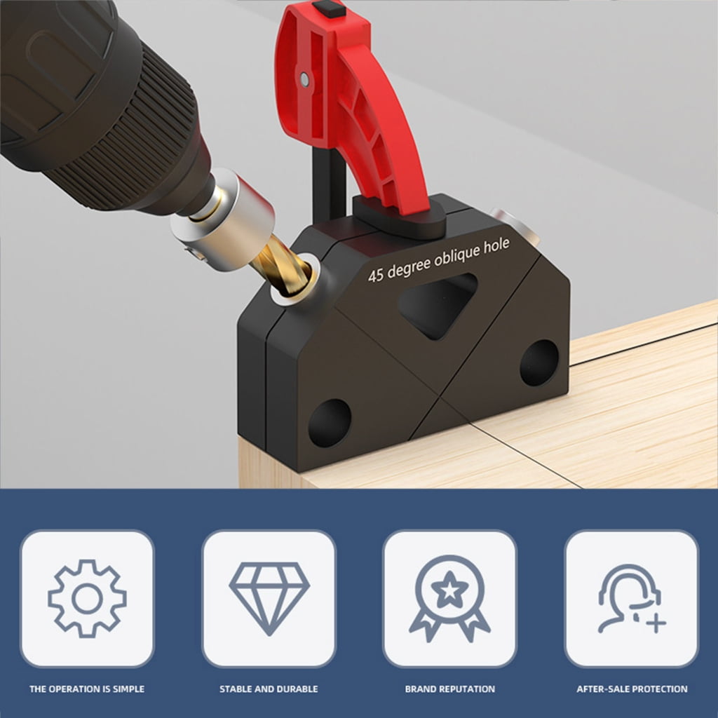 lanema Punch Locator Angle Hole Screw Jig Positioner Drill Guide Joiner Auxiliary Tools