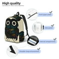 thumbnail image 4 of Honeii Owl with Mandala Print Canvas College Laptop Backpack, Durable Rucksack Travel Notebook Bag School Backpack Book Bag for Men Women-, 4 of 7
