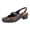 Brown, variant on Trixie Women's Wide Width Leather Slingback Mary Jane Style Pumps