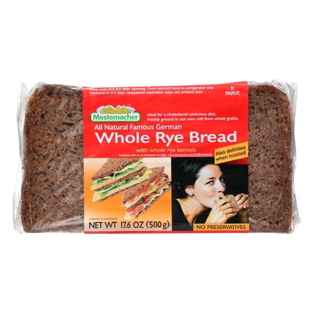 Mestemacher – Whole Rye Bread – 17.6 Oz Case of 12