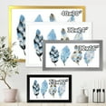 thumbnail image 4 of Designart 'Abstract Blue Boho Feathers I' Bohemian & Eclectic Framed Art Print, 4 of 4