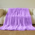thumbnail image 6 of Faux Fur Luxury Throw Blanket, Double Side Soft Fluffy Shaggy Fuzzy Blanket for Couch Sofa Bed (51" x 63"), 6 of 6