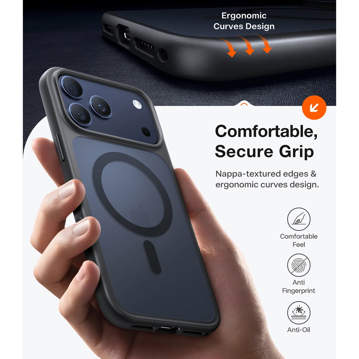 TORRAS Guardian Magnetic Military-Grade Protective Case, iPhone 17 Pro Max