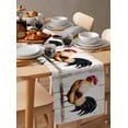 thumbnail image 6 of Red Retro Rooster Table Runner 72 Inches, Farmhouse Vintage Animals Bed Runner Dresser Scarves Tabletop for Indoor Outdoor Parties/Ceremony/Banquet, 18" x 72", 6 of 8