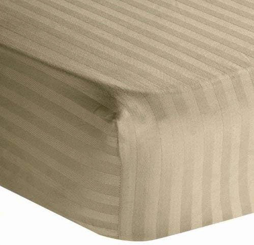 Amay 800TC 100 Organic Cotton 1PC Fitted Sheet Queen Size( 60X80 ) Fits Mattress Upto 810