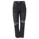 thumbnail image 5 of Pantalones vaqueros rasgados de mezclilla lavados sueltos informales a la moda para mujer Pantalones ajustados elásticos sólidos informales Fridja  hfkajh103304, 5 of 5
