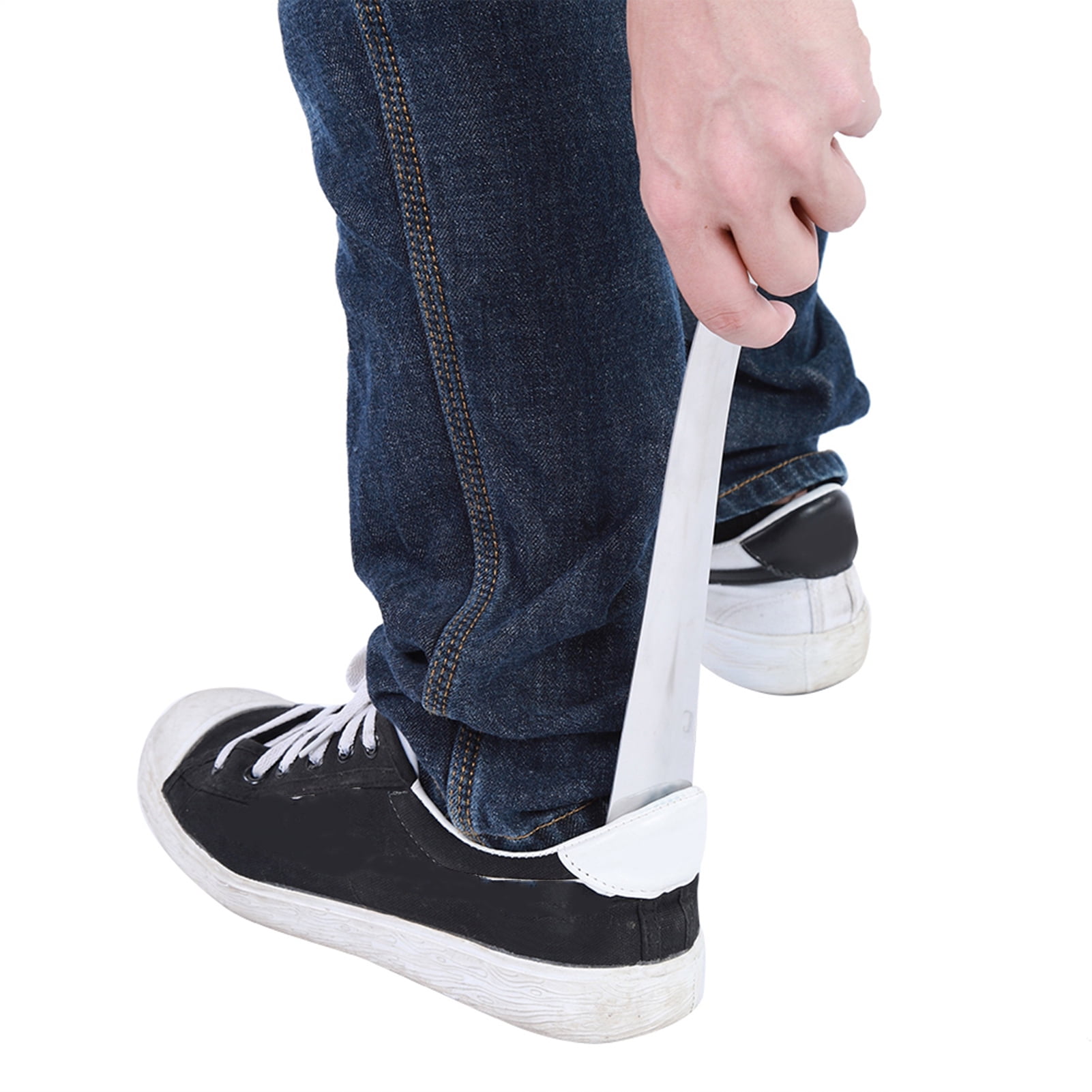 Corne à Chaussures En Acier Inoxydable 30 Cm - Chausse-pied Long Manche Pour Personnes âgées, Femmes Enceintes, Maux De Dos - Facile à Utiliser