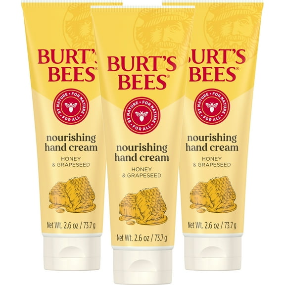 Burt's Bees Nourishing Honey & Grapeseed Oil Hand Cream, Pack of 3