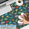 thumbnail image 2 of Long Mouse Pads for Desk,DarkGreen Dinosaurs Birds Pattern Desk Mats on Top Of Desks, Desk Mouse Pad Extra Large with 3mm Non-Slip Base and Stitched Edge for Gaming,Office,Work,Home 47.3"x23.6", 2 of 6