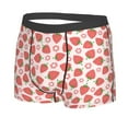 thumbnail image 2 of Wukai Strawberry Flower Print Men’s Underwear Breathable Boxer Briefs,&nbsp;Moisture Wicking & Breathable-, 2 of 7