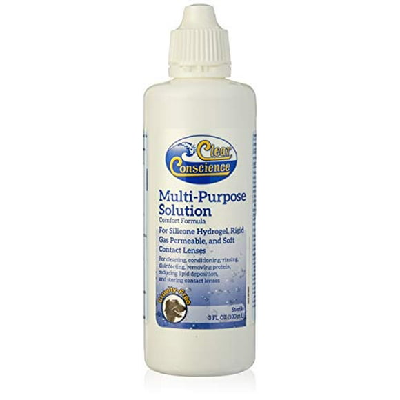 Clear Conscience Multi-Purpose Solution for Contact Lenses Liquid, 3 Fluid Ounce