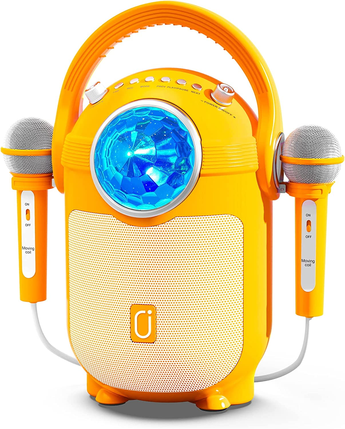 JYX Kids Karaoke Singing Speaker Machine with 2 Mics Bluetooth Portable Speaker PA System