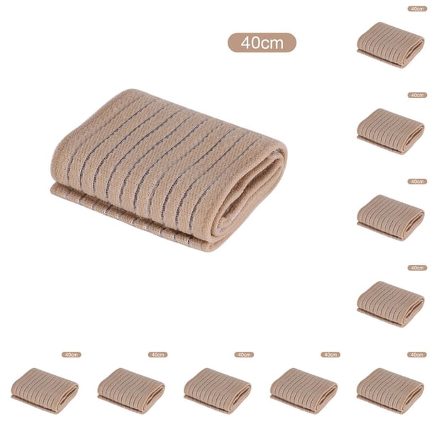 Yuarrent Vendaje elástico portátil hebilla banda autoadhesiva cinta protectora de nailon para exteriores, piel, 40 cm, muñequera Color de piel 40cm 10piezas