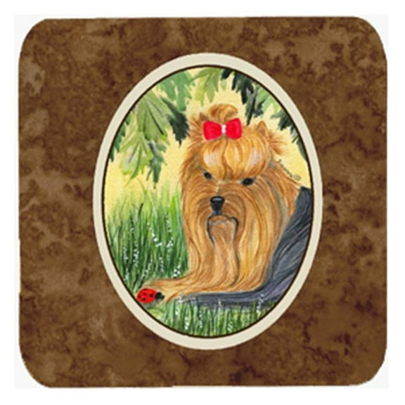Yorkie Foam Coasters - Set Of 4